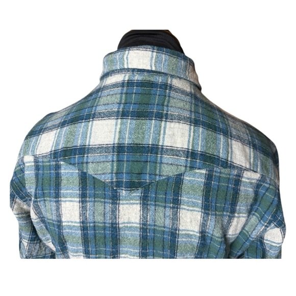 Vtg Pendleton Wool Cropped Western Flannel - Picture 8 of 14